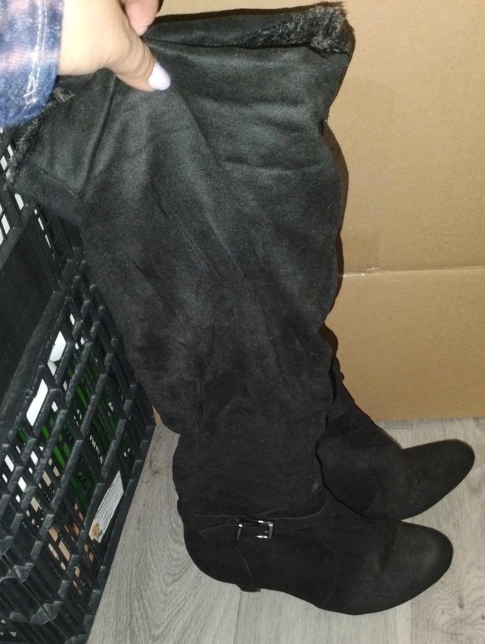 Rue 21 Black Suede Boots